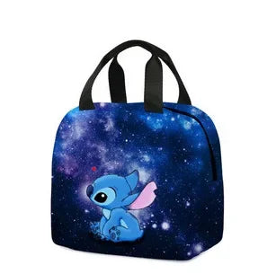 Disney Anime Lilo&Stitch Insulated Lunch Box Cartoon Stitch Waterproof Cooler Handbag Bento Bag Lunch Container Food Storage Bag