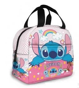 Disney Anime Lilo&Stitch Insulated Lunch Box Cartoon Stitch Waterproof Cooler Handbag Bento Bag Lunch Container Food Storage Bag