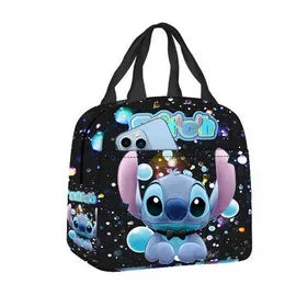 Disney Anime Lilo&Stitch Insulated Lunch Box Cartoon Stitch Waterproof Cooler Handbag Bento Bag Lunch Container Food Storage Bag