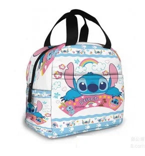 Disney Anime Lilo&Stitch Insulated Lunch Box Cartoon Stitch Waterproof Cooler Handbag Bento Bag Lunch Container Food Storage Bag