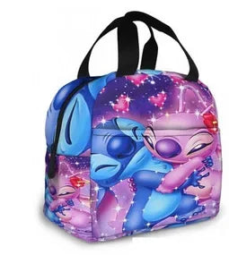 Disney Anime Lilo&Stitch Insulated Lunch Box Cartoon Stitch Waterproof Cooler Handbag Bento Bag Lunch Container Food Storage Bag