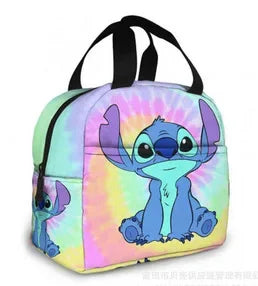 Disney Anime Lilo&Stitch Insulated Lunch Box Cartoon Stitch Waterproof Cooler Handbag Bento Bag Lunch Container Food Storage Bag