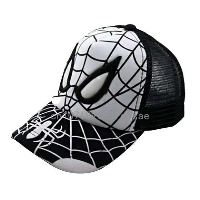 Disney Anime Spider Mans Baseball Cap Boys Autumn Baby Hats Spiderman Cartoon Children's Fashion Sun Caps Kids Hat Cap Gift 2-8y