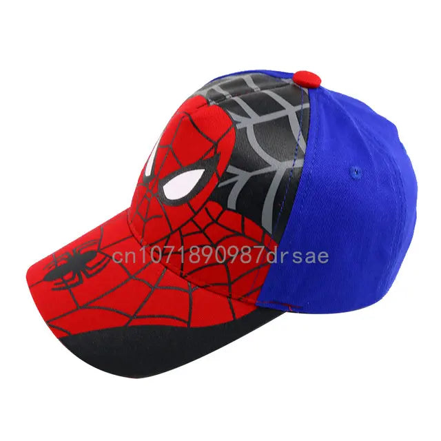 Disney Anime Spider Mans Baseball Cap Boys Autumn Baby Hats Spiderman Cartoon Children's Fashion Sun Caps Kids Hat Cap Gift 2-8y