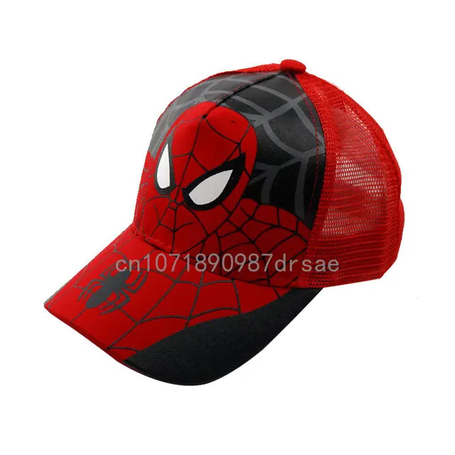 Disney Anime Spider Mans Baseball Cap Boys Autumn Baby Hats Spiderman Cartoon Children's Fashion Sun Caps Kids Hat Cap Gift 2-8y