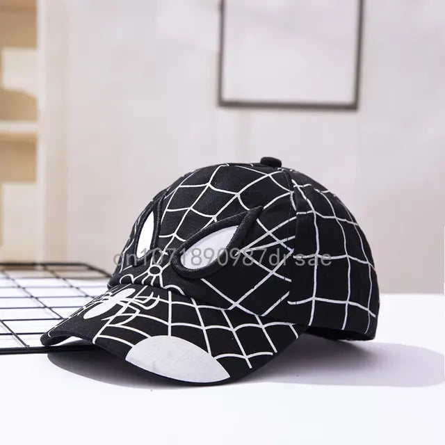 Disney Anime Spider Mans Baseball Cap Boys Autumn Baby Hats Spiderman Cartoon Children's Fashion Sun Caps Kids Hat Cap Gift 2-8y