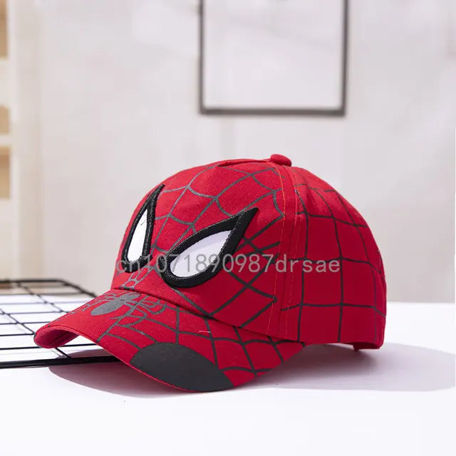 Disney Anime Spider Mans Baseball Cap Boys Autumn Baby Hats Spiderman Cartoon Children's Fashion Sun Caps Kids Hat Cap Gift 2-8y