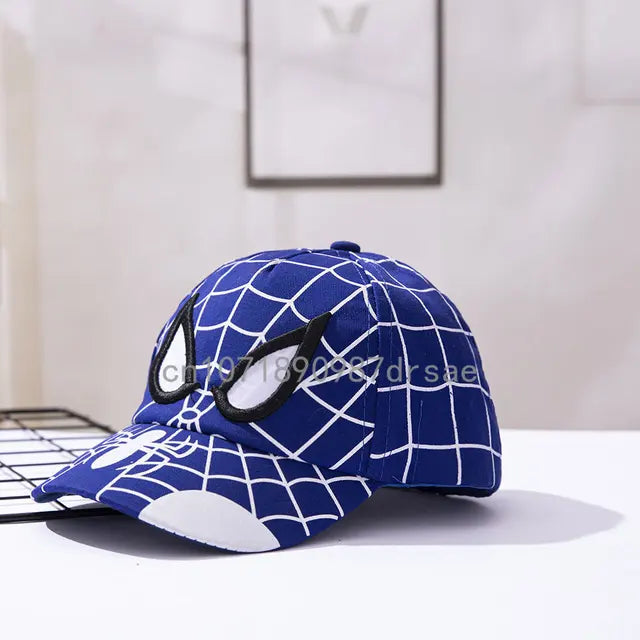 Disney Anime Spider Mans Baseball Cap Boys Autumn Baby Hats Spiderman Cartoon Children's Fashion Sun Caps Kids Hat Cap Gift 2-8y