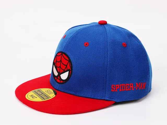 Disney Anime Spider Mans Baseball Cap Boys Autumn Baby Hats Spiderman Cartoon Children's Fashion Sun Caps Kids Hat Cap Gift 2-8y