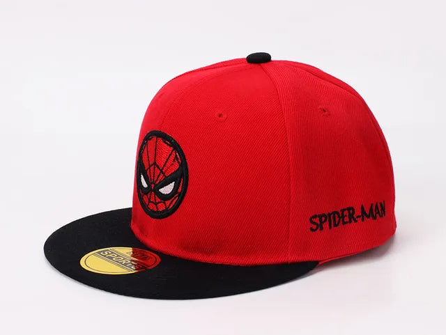 Disney Anime Spider Mans Baseball Cap Boys Autumn Baby Hats Spiderman Cartoon Children's Fashion Sun Caps Kids Hat Cap Gift 2-8y