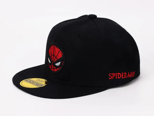 Disney Anime Spider Mans Baseball Cap Boys Autumn Baby Hats Spiderman Cartoon Children's Fashion Sun Caps Kids Hat Cap Gift 2-8y