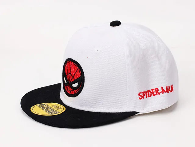 Disney Anime Spider Mans Baseball Cap Boys Autumn Baby Hats Spiderman Cartoon Children's Fashion Sun Caps Kids Hat Cap Gift 2-8y