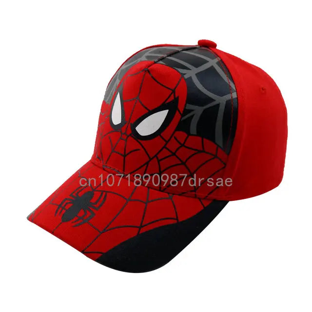 Disney Anime Spider Mans Baseball Cap Boys Autumn Baby Hats Spiderman Cartoon Children's Fashion Sun Caps Kids Hat Cap Gift 2-8y