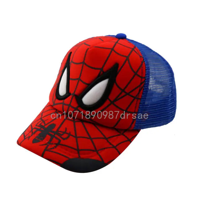 Disney Anime Spider Mans Baseball Cap Boys Autumn Baby Hats Spiderman Cartoon Children's Fashion Sun Caps Kids Hat Cap Gift 2-8y