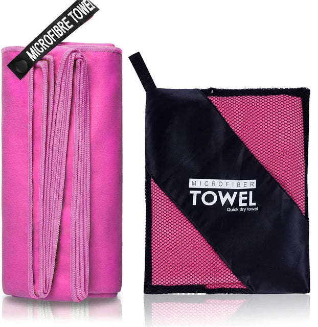 Thickened microfiber towel travel sports quick-drying super absorbent large hair towel super soft and lightweight fitness towel