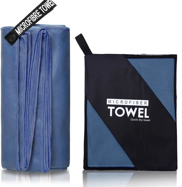 Thickened microfiber towel travel sports quick-drying super absorbent large hair towel super soft and lightweight fitness towel