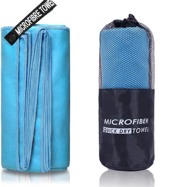 Thickened microfiber towel travel sports quick-drying super absorbent large hair towel super soft and lightweight fitness towel
