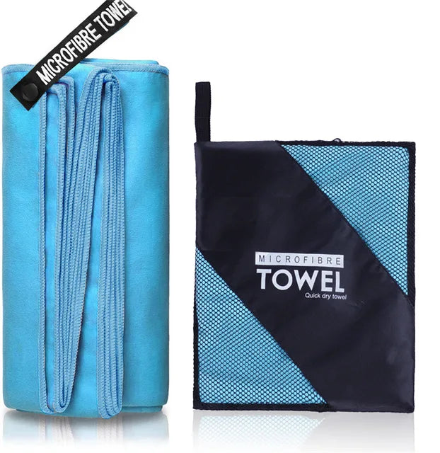 Thickened microfiber towel travel sports quick-drying super absorbent large hair towel super soft and lightweight fitness towel